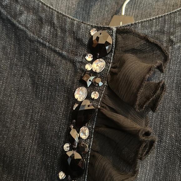 JM Collection Denim jacket and pants bling - Picture 2 of 10